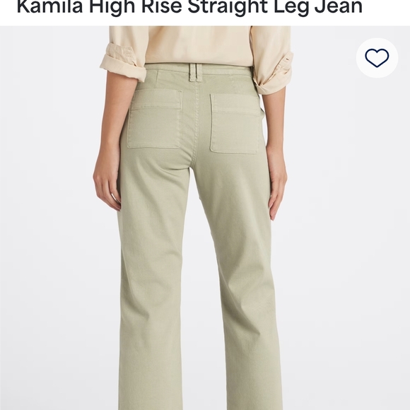 KanCan Women's Light Olive Green Straight Leg Ankle Jeans - Picture 3 of 6